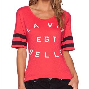Sundry red tee (online for $85 on revolve)
